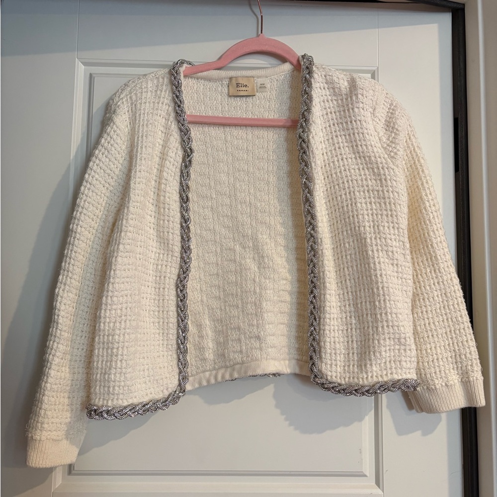 Cream and silver cardigan